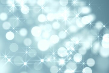 Light circles on blue background