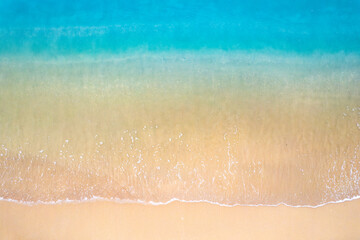 Nature of the beach and sea Summer with sunshine, sandy beaches, clear blue waters sparkling...