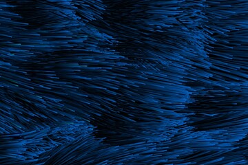 Blue illuminating fiber optic