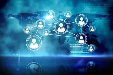 Futuristic technology interface