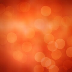 Abstract orange bokeh pattern is featuring glowing circles over warm gradient flat vector design © vectorfusionart