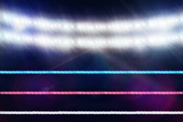 Composite image of boxing ring