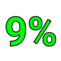 9% percent discount