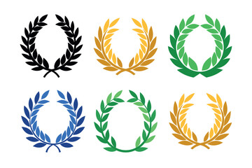 set of laurel wreaths