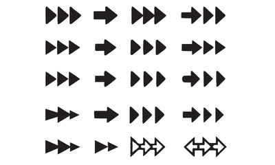 Arrow icon set