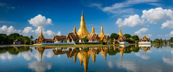 Royal Thai Architecture by the Lake