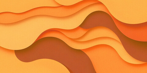 Orange Vibrant Wave Flow Backgrounds