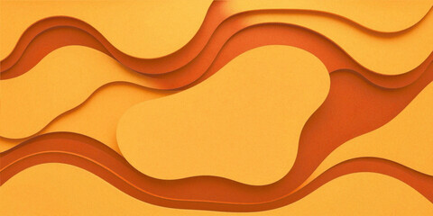 Orange Vibrant Wave Flow Backgrounds