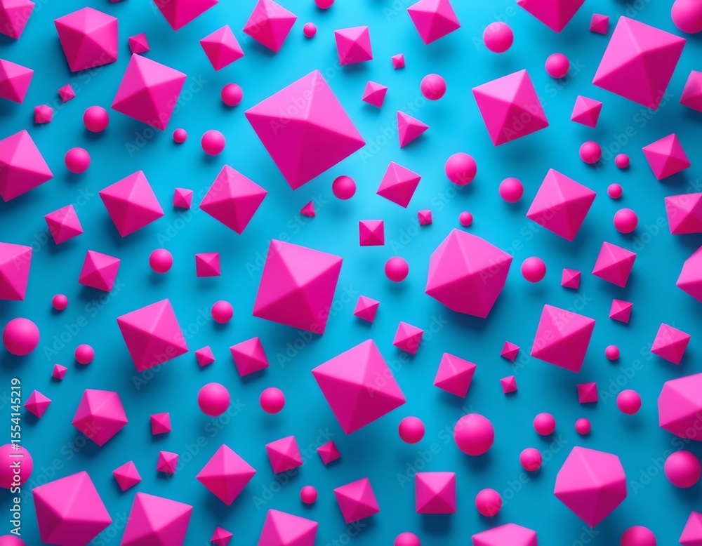 Poster the image presents a vibrant abstract art piece that captures the essence of geometric patterns, dom