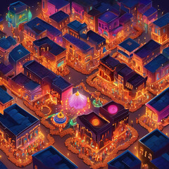 Exploding Colors of Diwali: A Nighttime Urban Festival