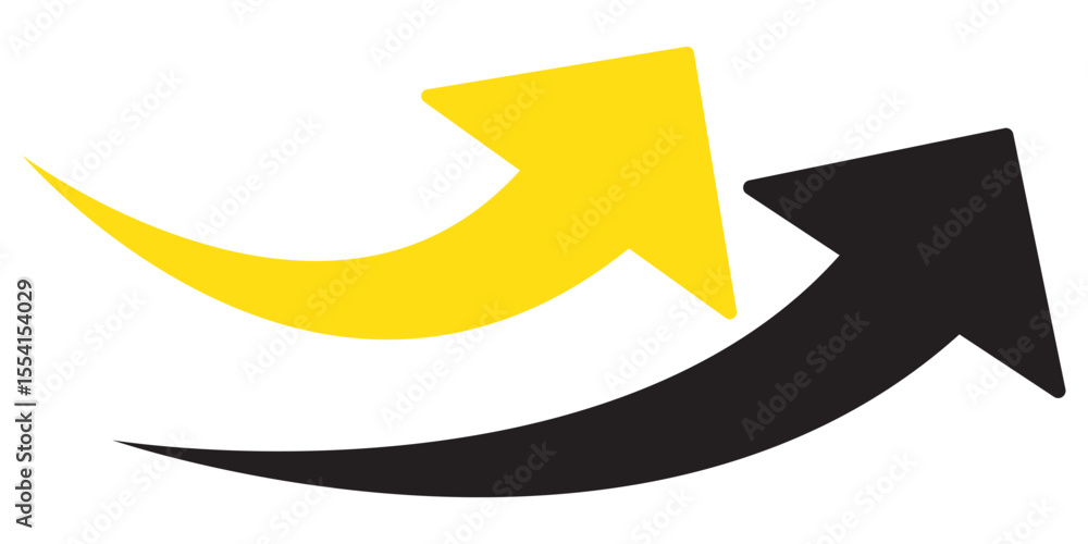 Aufkleber arrow icon set, arrow icon vector . black long up arrow icon vector . arrow pointing upward.
