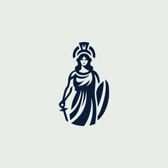 Athena goddess logo