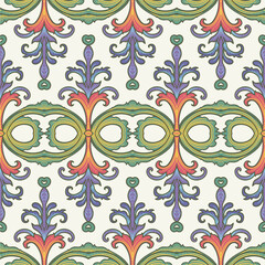 Seamless background pattern. Vintage decorative elements
