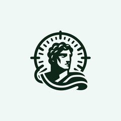 Roman god logo