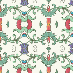 Seamless pattern with decorative elements
