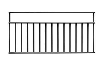 Black steel fence