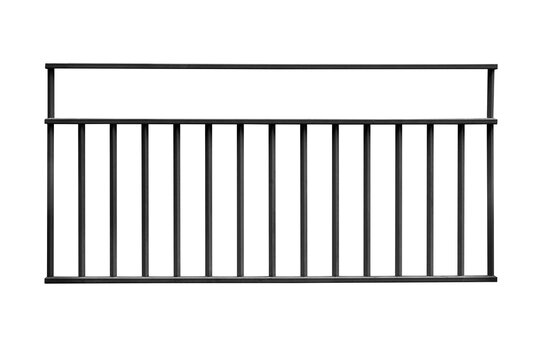 Black steel fence