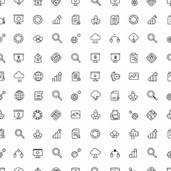 ai powered business analytics icons     