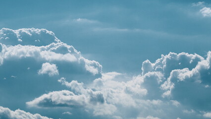 Absolutely Beautiful and Scenic Cloud Formation Against a Gorgeous Blue Sky Above Time lapse.