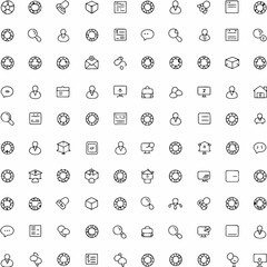 client relationship and crm icons                 