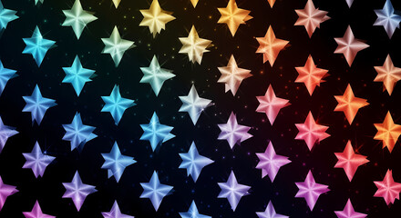 Vibrant Rainbow Starburst Pattern Abstract Colorful Background