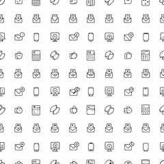 corporate office icon pack in flat style   (1)