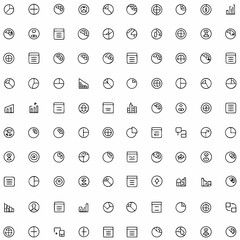 data visualization icon set                  