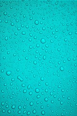 Turquoise Surface Adorned with Water Droplets Macro Texture