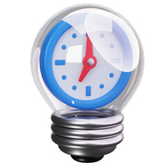 Time Lightbulb Creative Idea