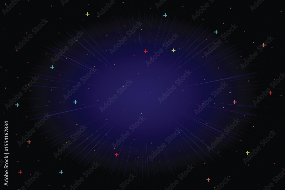 Aufkleber retro cyberpunk style 80s game scene pixel art 8-bit sci-fi background. glowing neon grid and stars 