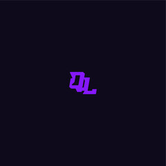 with bold monogram style cool and sporty design QL techno sport logo letter