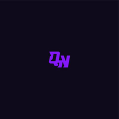 with bold monogram style cool and sporty design QN techno sport logo letter