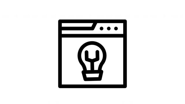 creative minimalist stroke animation
