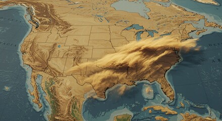 Dust Storm Engulfs the American Heartland, a Dramatic Aerial View