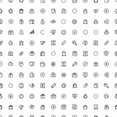 peer to peer lending platform icon set            