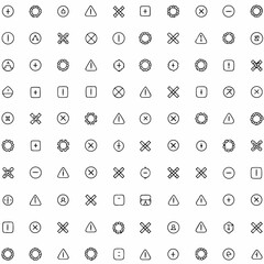 risk vs reward evaluation icons                
