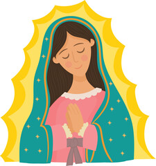 Our Lady of Guadalupe Virgin Mary. Virgen de Guadalupe.