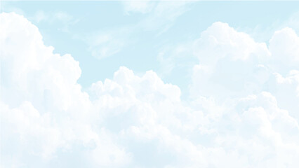 Panoramic fluffy cloud in the blue sky, Blue sky natural background. Blue sky natural background.