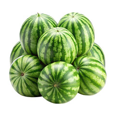 Watermelons isolated on Transparent background PNG