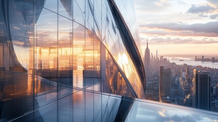 A striking steel and glass bridge gracefully spans the river, reflecting the vibrant city lights and modern office buildings in the urban night sky of London