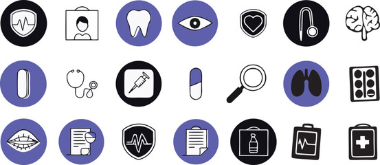 Medical Icons Healthcare and Medicine Elements