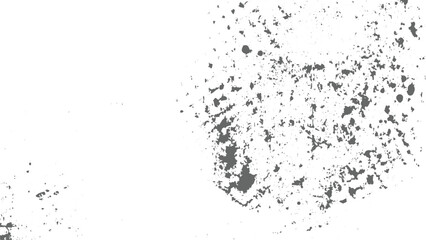 Old Distress Dirt, grime Vector halftone dots and scratch overlay on transparent background. Old surface grunge texture
