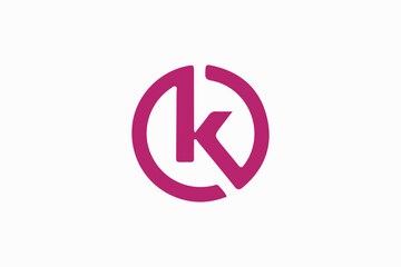 K Logo vector image made by adobe illustrator.