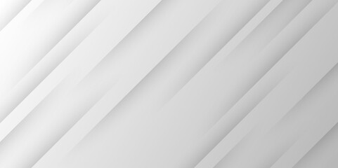 Obraz premium White and gray line geometric concept technology modern futuristic subtle abstract background. Modern gray abstract vector long banner background. Futuristic technology concept graphic design. vector.