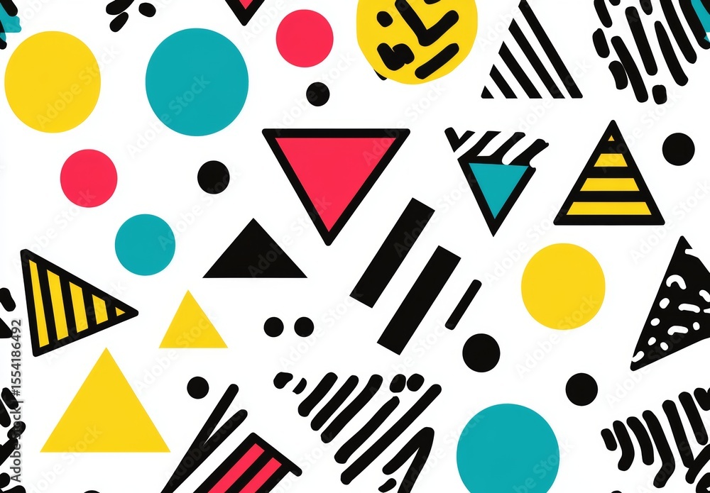 Poster generative ai was used to create a background pattern with a trendy 1980s or 90s retro aesthetic