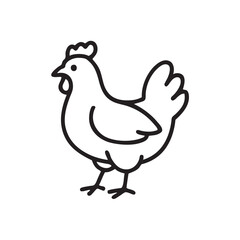 vector illustration of a chicken