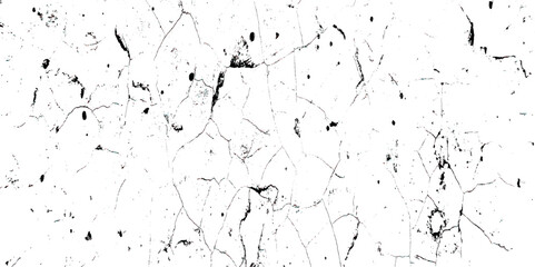 Crack and scratched grunge dust wall urban background texture vector. crack cement wall texture. black textured grainy cracked ground lines isolated on white. distressed overlay grainy texture.