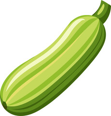 Zucchini isolated on white