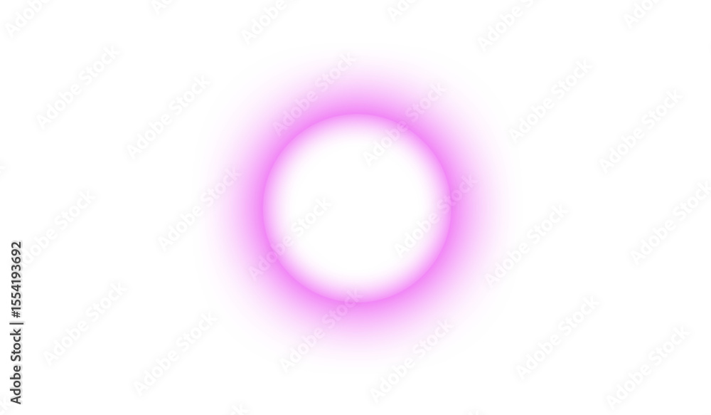 Wall mural pink round glowing circle shiny 3d sphere with round abstract design and metallic look on blank back