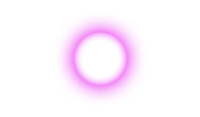 pink Round glowing circle Shiny 3D sphere with round abstract design and metallic look on blank background